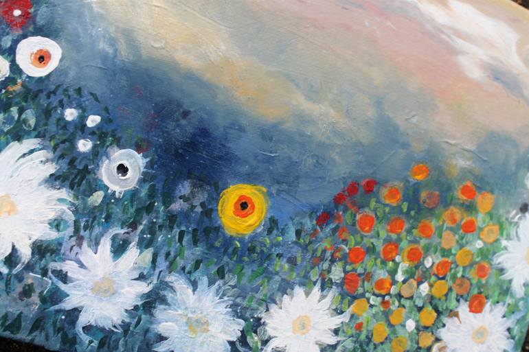 Original Floral Painting by Claire Hanley