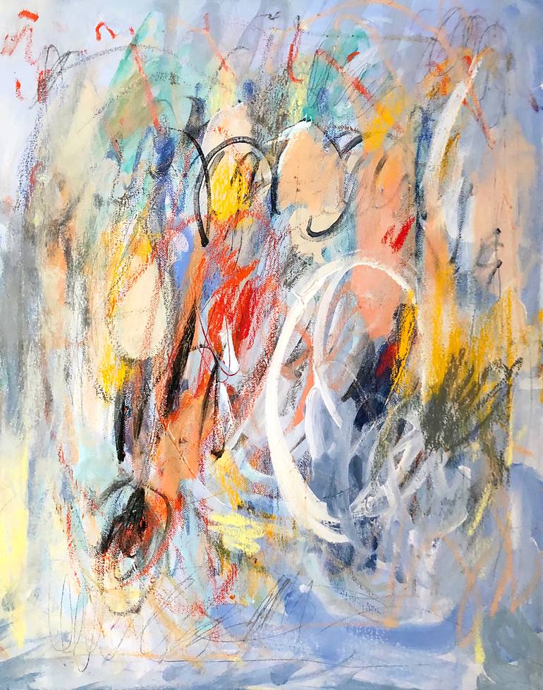 Original Abstract Expressionism Abstract Painting by Claire Hanley