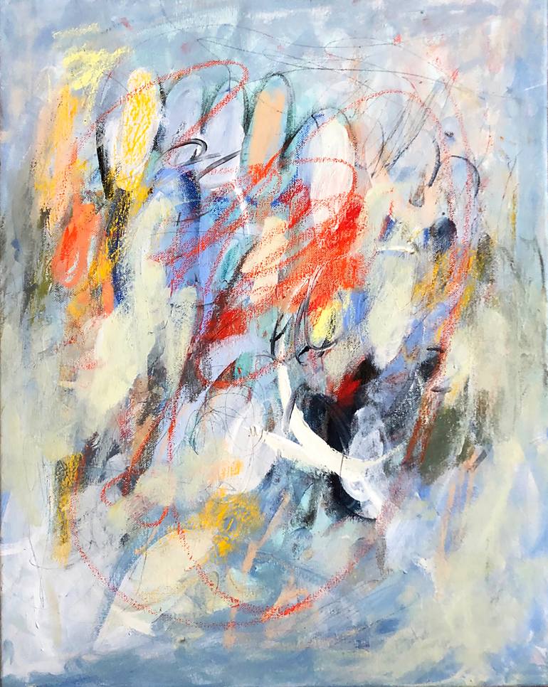 Original Abstract Expressionism Abstract Painting by Claire Hanley