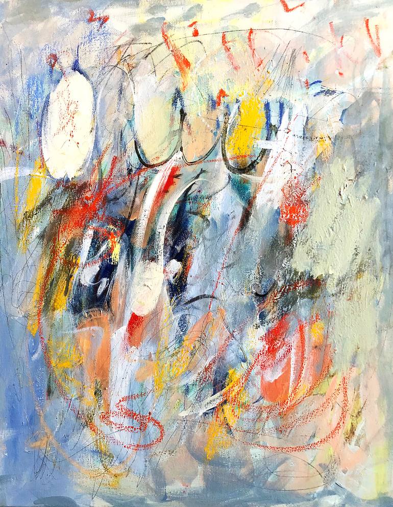 Original Abstract Expressionism Abstract Painting by Claire Hanley