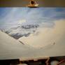 A realistic view of some of the worldwide most appreciated peaks of the Brenta Dolomites in Italy (UNESCO Heritage).
I grew up beneath this scenery and depicting it is like an homage to such a special and beautiful site.
This work took me many hours, and the result is a very suggestive image, which by means of a detailed drawing and the light effects, the specific fleeting atmosphere of the place is brought up to the spectator.