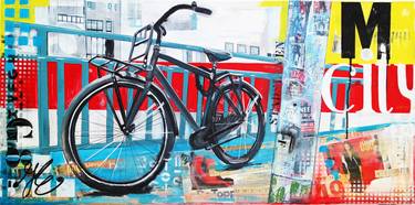 Original Pop Art Bicycle Paintings by Janet Edens