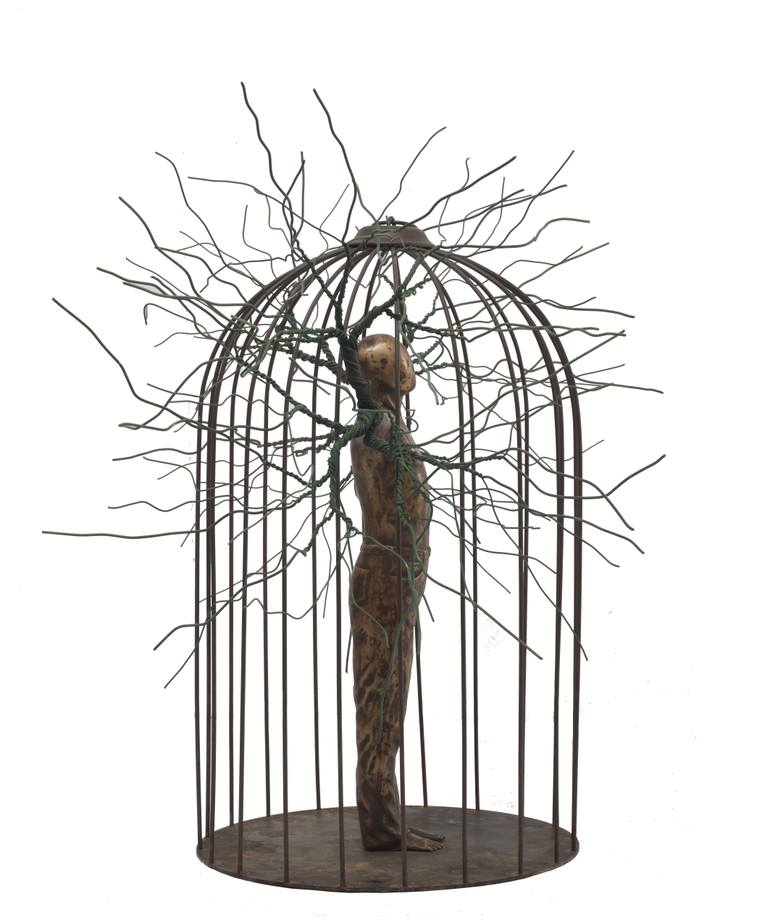 Original Figurative People Sculpture by Manolis Romantzis