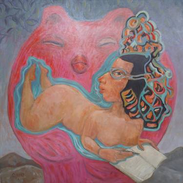 Original Conceptual Erotic Paintings by Cristina López Casas