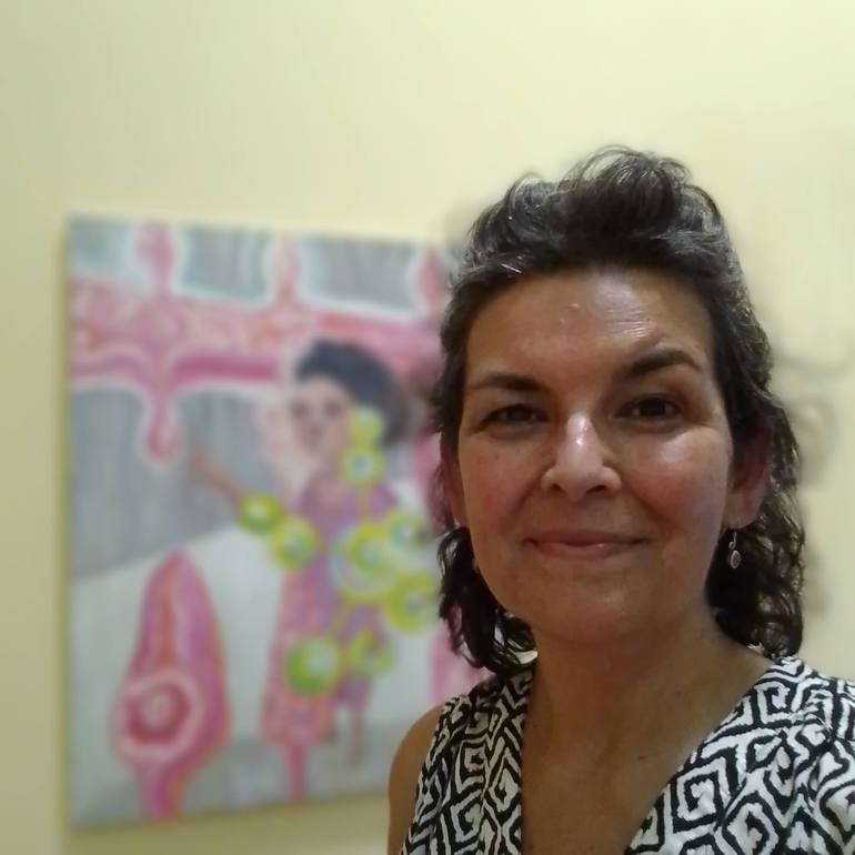 Original Contemporary Portrait Painting by Cristina López Casas