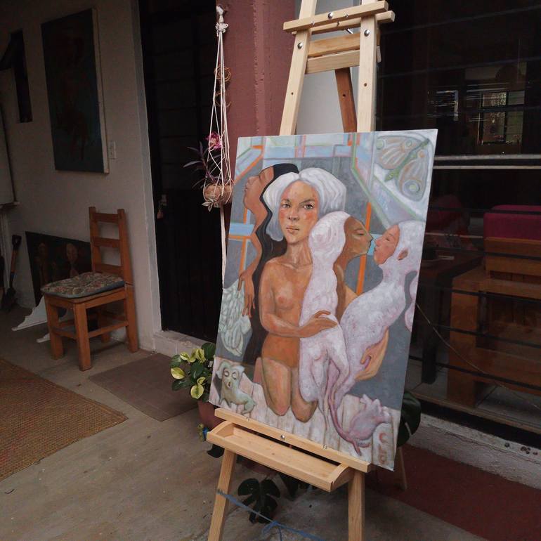 Original Women Painting by Cristina López Casas