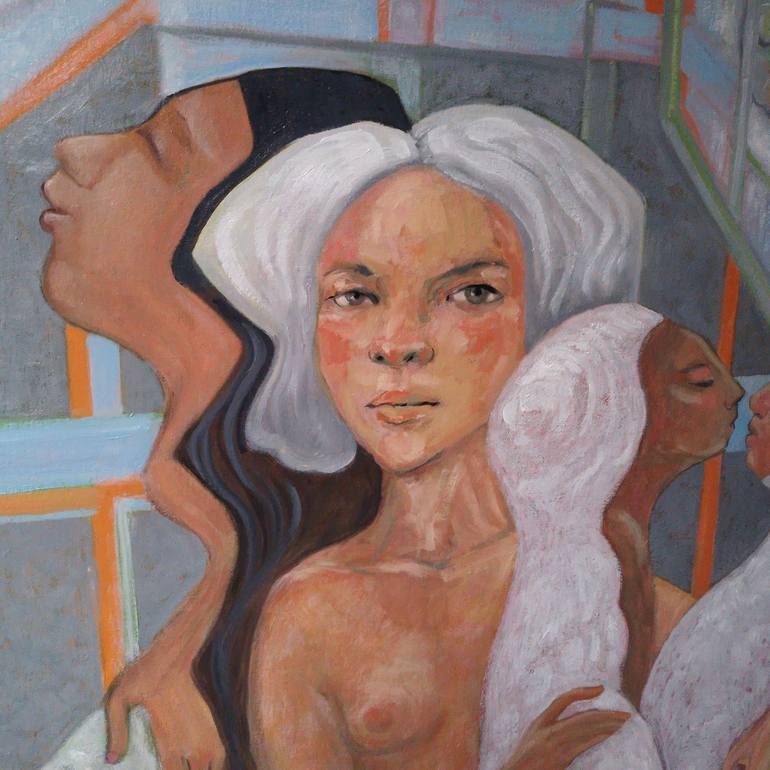 Original Figurative Women Painting by Cristina López Casas