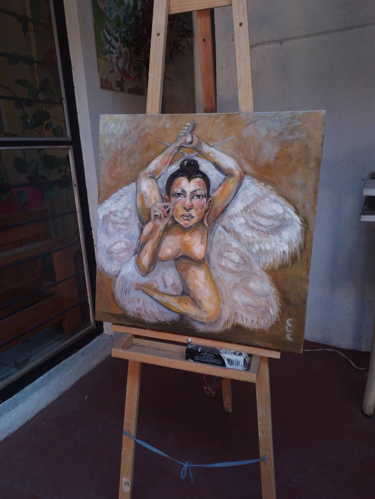 Original Nude Painting by Cristina López Casas