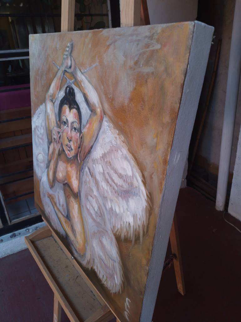 Original Nude Painting by Cristina López Casas