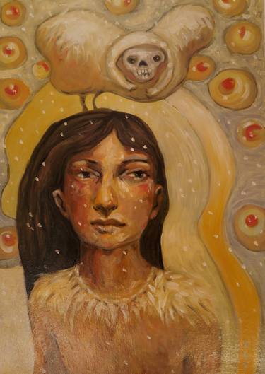 Original Surrealism People Paintings by Cristina López Casas