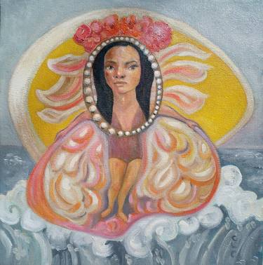 Original Religion Painting by Cristina López Casas