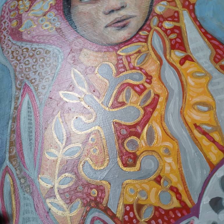 Original Figurative People Painting by Cristina Lopez Casas