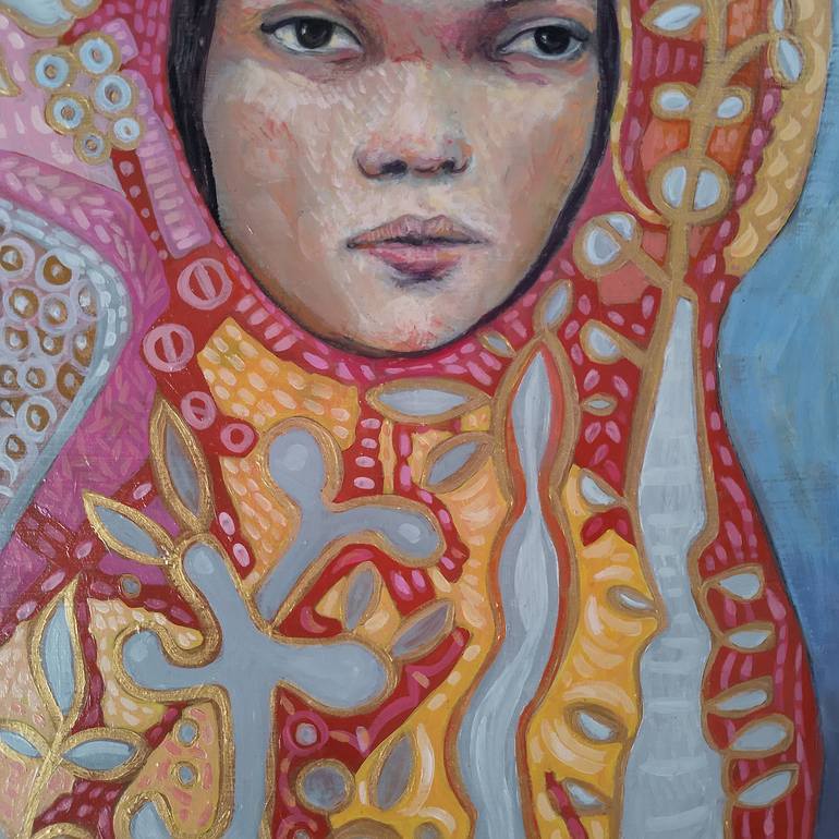 Original Figurative People Painting by Cristina Lopez Casas