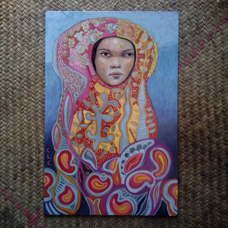 Original Figurative People Painting by Cristina Lopez Casas