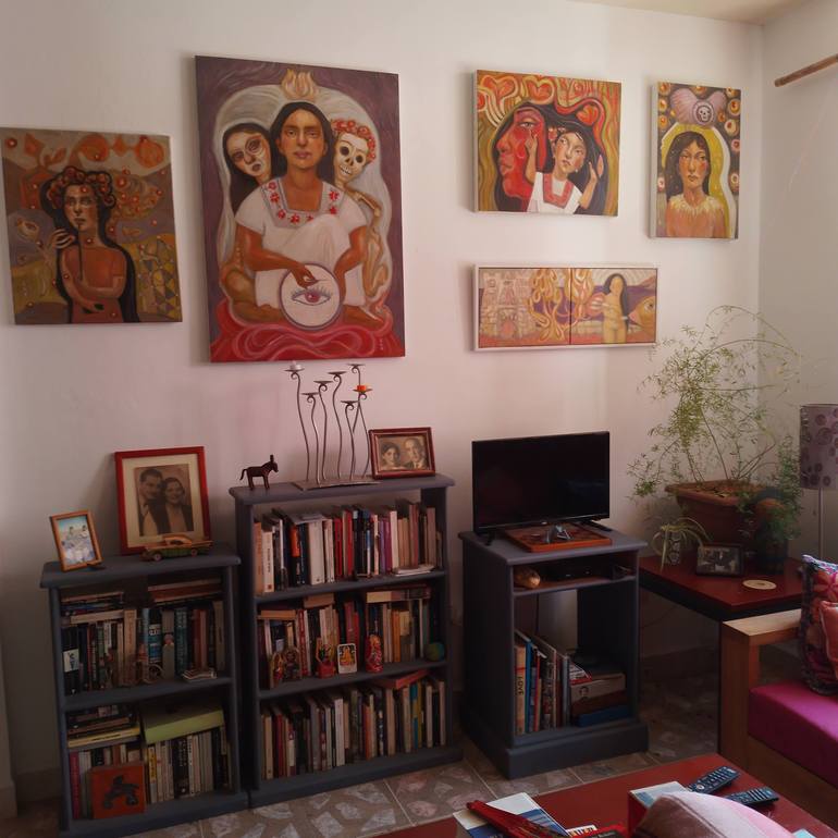 Original Contemporary Love Painting by Cristina Lopez Casas