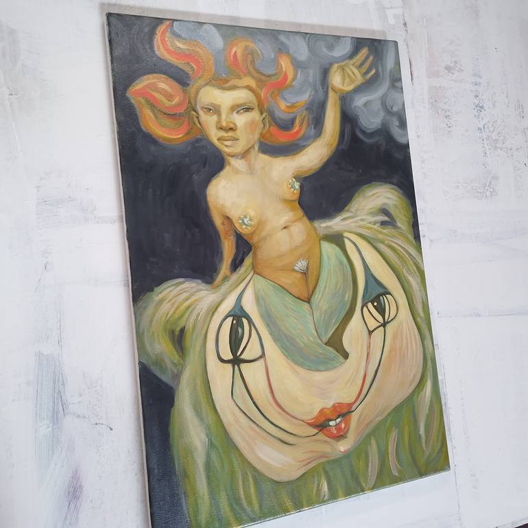 Original Contemporary Politics Painting by Cristina Lopez Casas