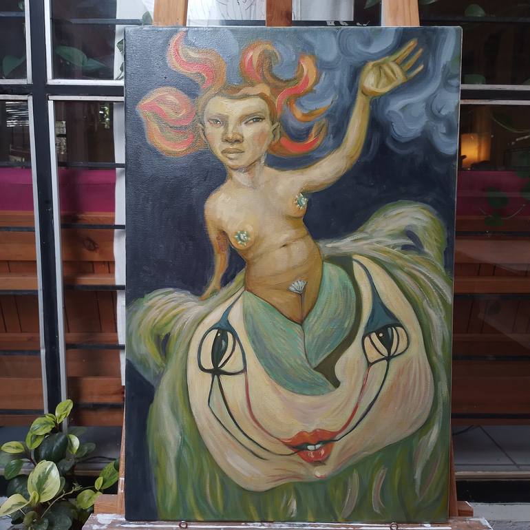 Original Contemporary Politics Painting by Cristina Lopez Casas