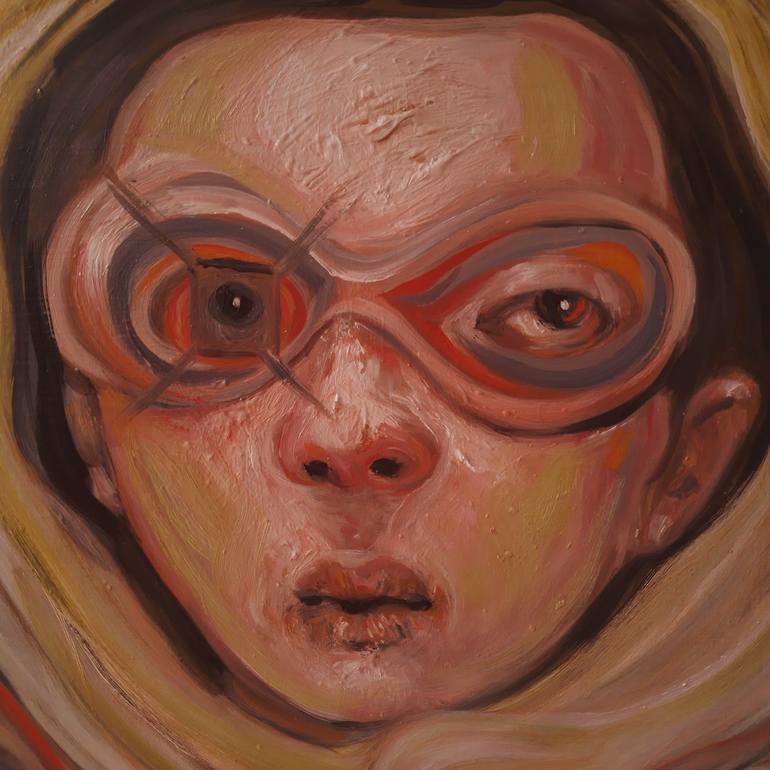 Original Figurative People Painting by Cristina Lopez Casas