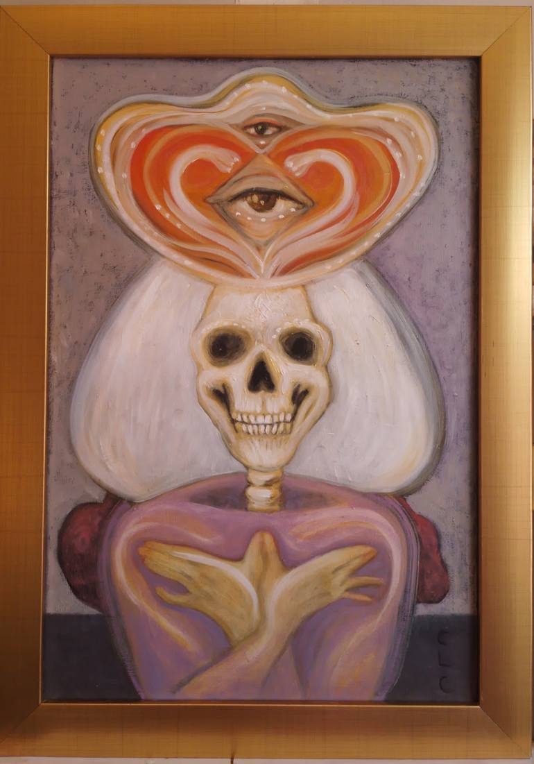 Original Figurative Classical Mythology Painting by Cristina Lopez Casas