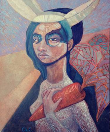 Original Surrealism Women Paintings by Cristina López Casas