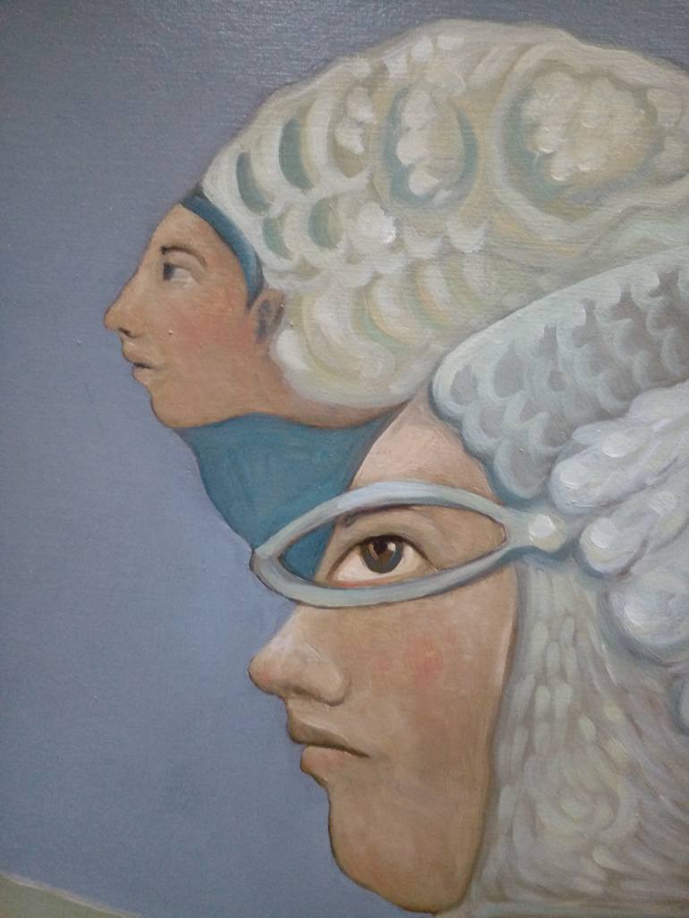 Original Conceptual Women Painting by Cristina López Casas