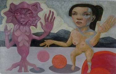 Original Conceptual Women Paintings by Cristina López Casas