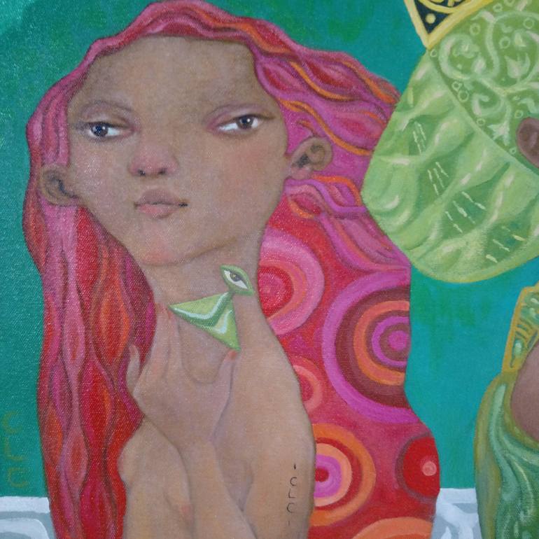 Original Conceptual Women Painting by Cristina López Casas
