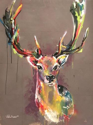 Original Animal Painting by Porschea Kendall