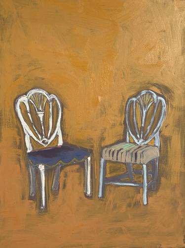 Original Expressionism Interiors Paintings by Lori Childers
