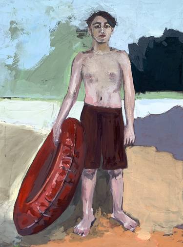 Original Expressionism Men Paintings by Lori Childers