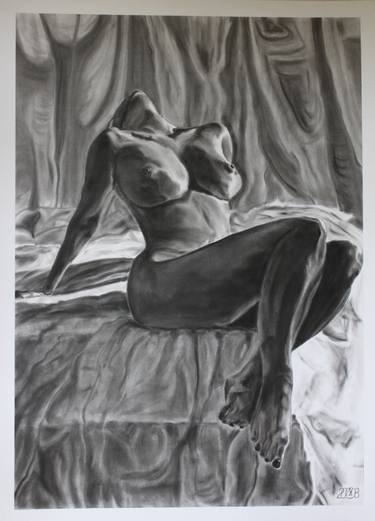 Original Figurative Erotic Drawings by Attila Nagy