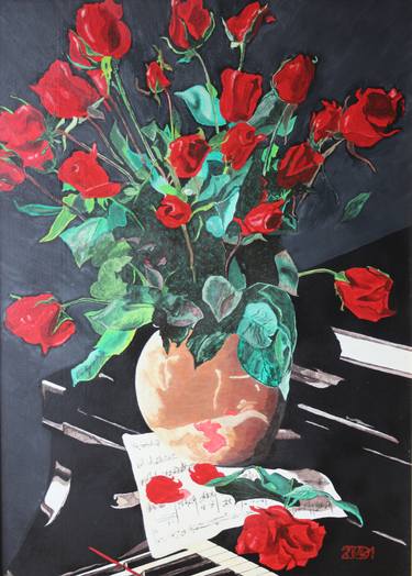 Original Still Life Paintings by Attila Nagy