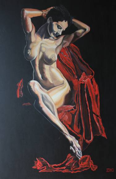 Original Portraiture Erotic Paintings by Attila Nagy