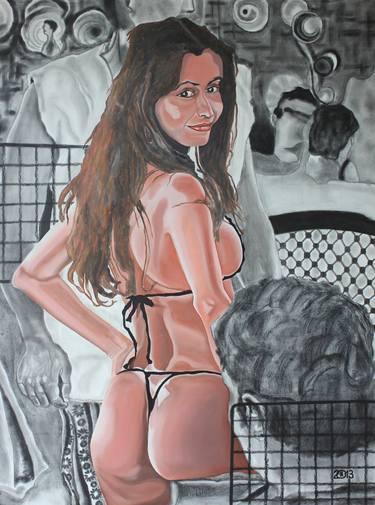 Original Erotic Paintings by Attila Nagy