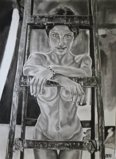 Original Portraiture Erotic Drawings by Attila Nagy