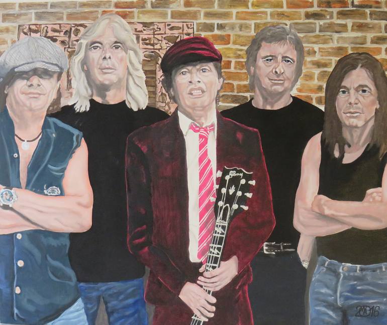 AC/DC Painting by Attila Nagy | Saatchi Art