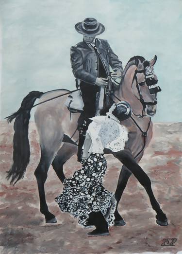 Man Riding Horse thumb