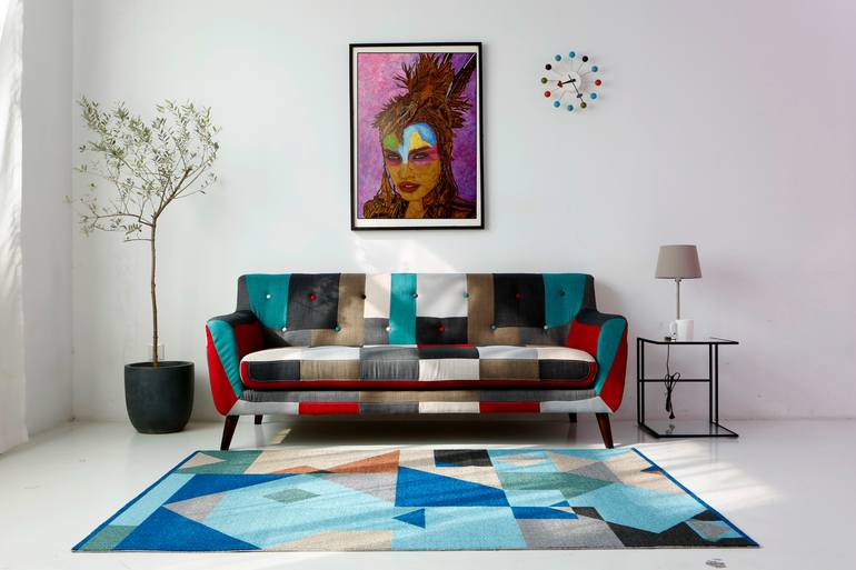 Original Modernism Nature Painting by Millis Pyrography