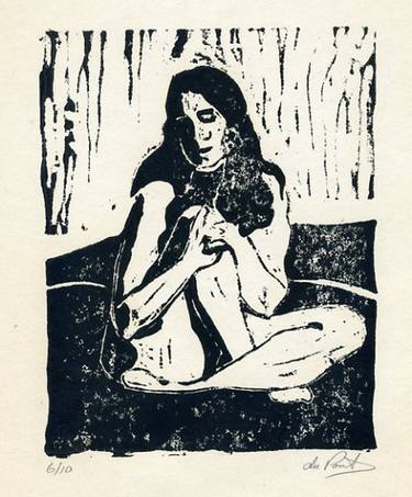 Original Impressionism Nude Printmaking by Russell duPont