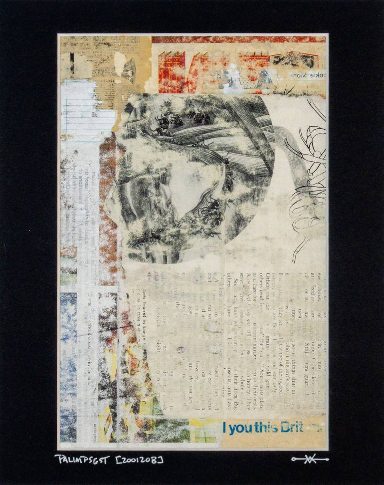 Original Abstract Collage by Wesley Miller
