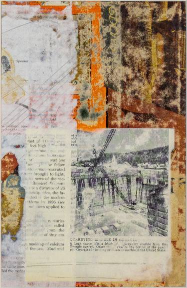 Original Abstract Collage by Wesley Miller