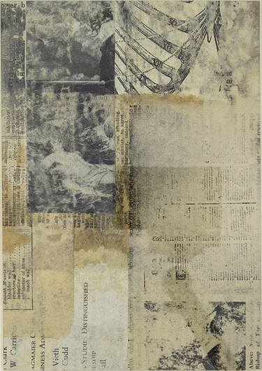 Original Abstract Collage by Wesley Miller