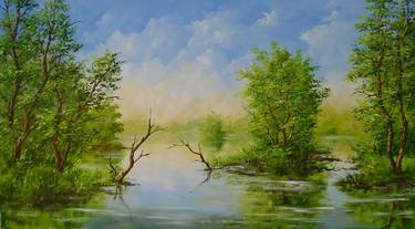 Original Landscape Painting by Karola Kiss