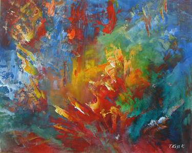 Original Abstract Paintings by Karola Kiss