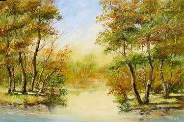 Original Realism Landscape Paintings by Karola Kiss