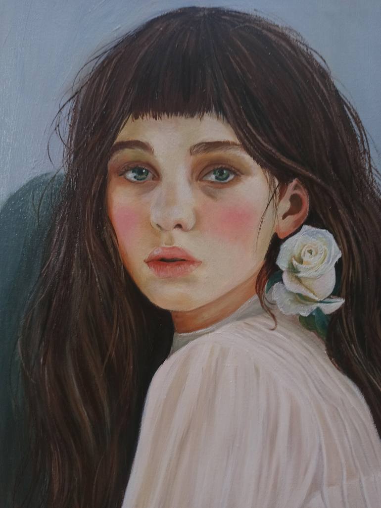 Original Contemporary Portrait Painting by Laura Muolo