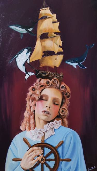 Original Surrealism People Paintings by Laura Muolo