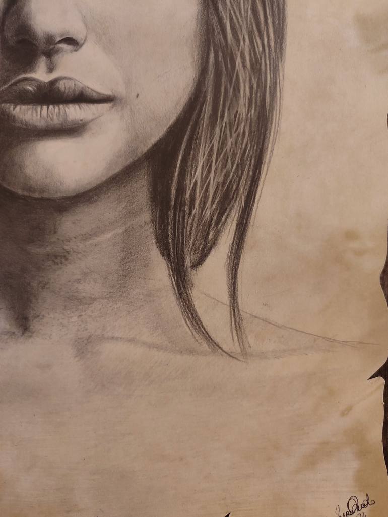 Original Figurative People Drawing by Laura Muolo