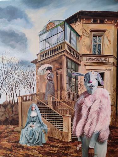 Original Surrealism People Paintings by Laura Muolo