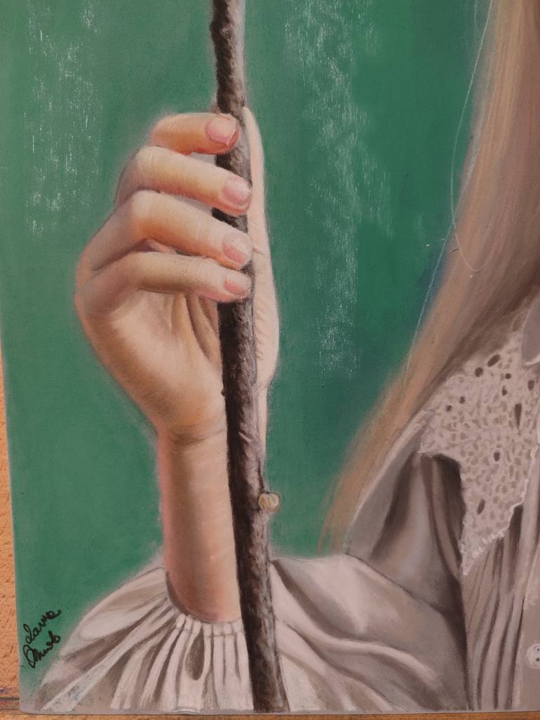 Original Figurative People Drawing by Laura Muolo